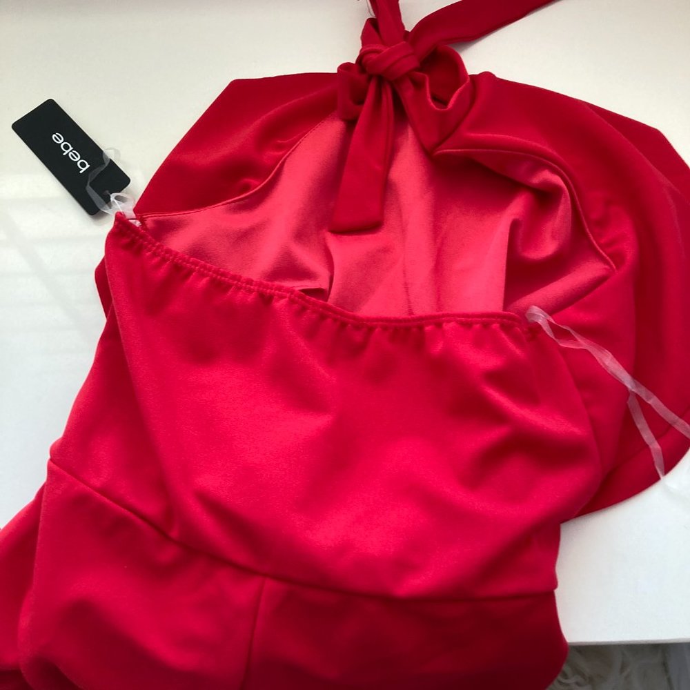 bebe Halter Neck Jumpsuit - Picture 10 of 14